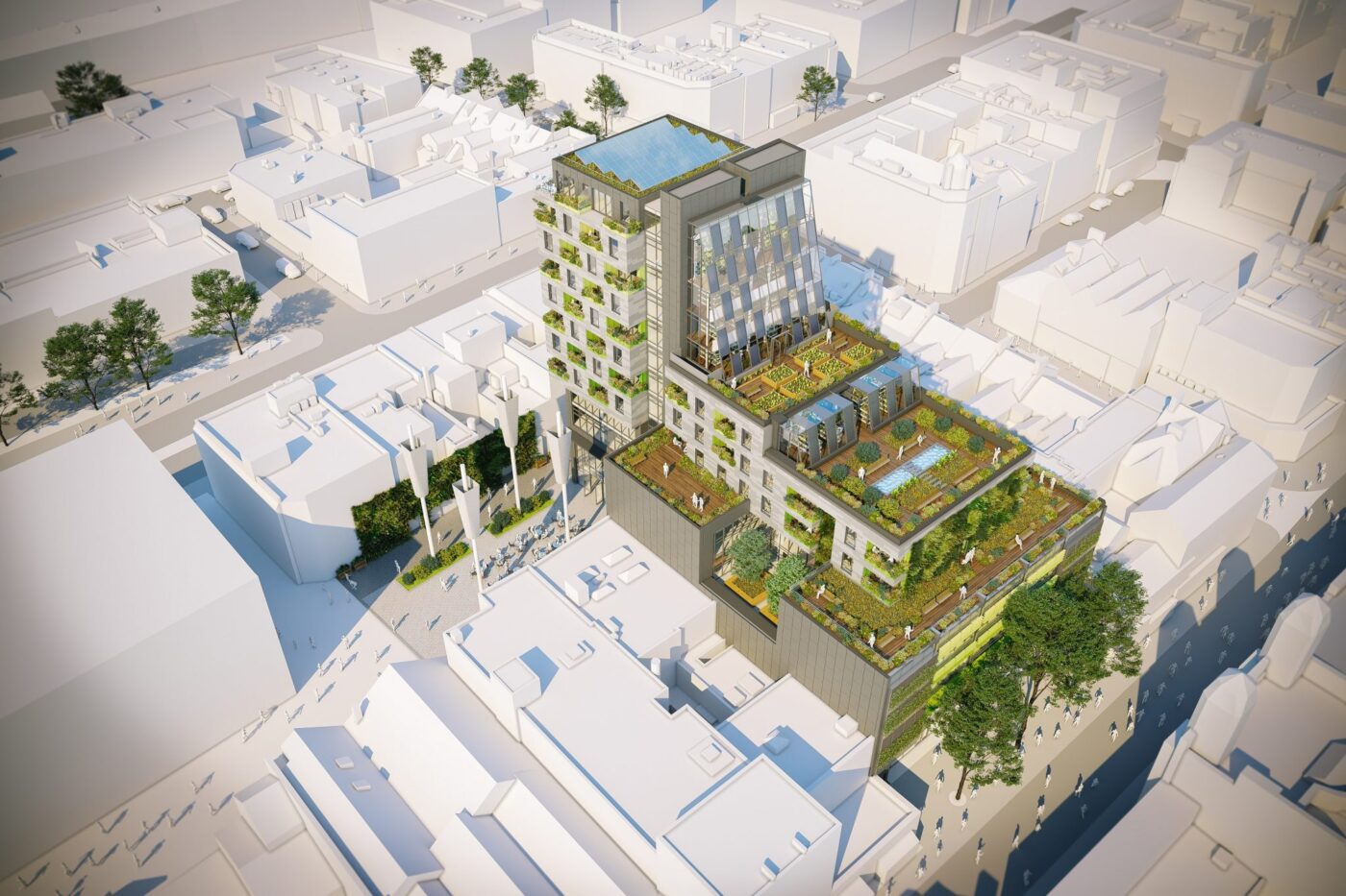 Image of the Biophilic Swansea development.