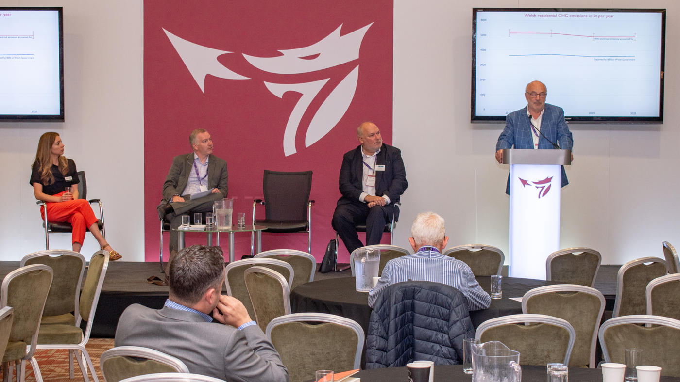 Panellists speaking at the One Big conference.