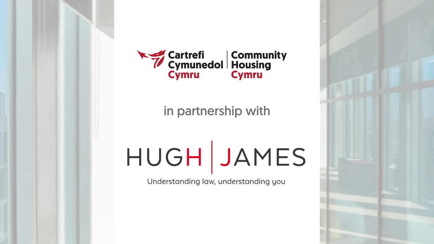 An image depicting CHC and Hugh James logos with Hugh James' offices as the background image