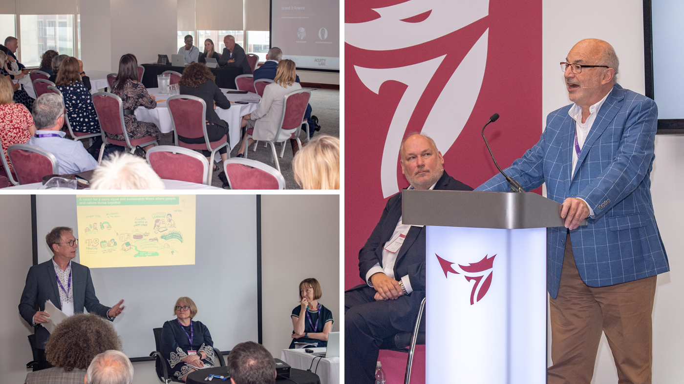 Panellists speaking at the One Big conference.