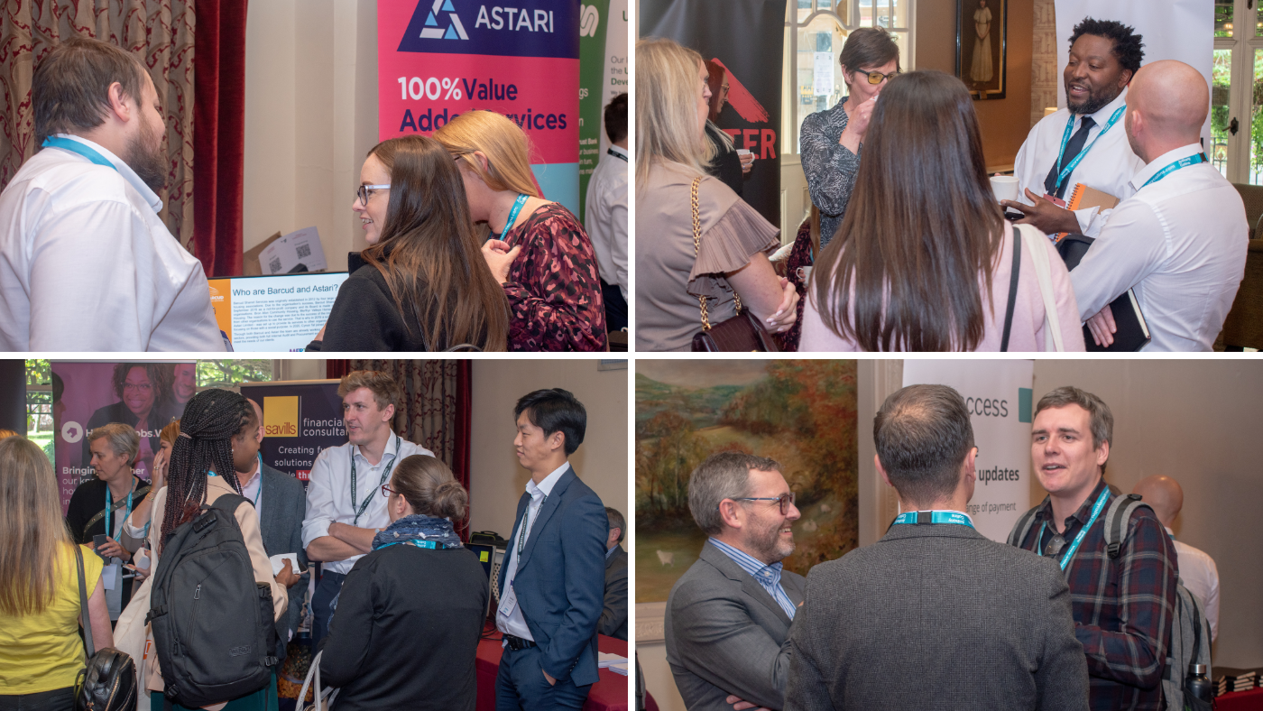 A collage of three images depicting a mix of sponsors and delegates at a recent CHC conference