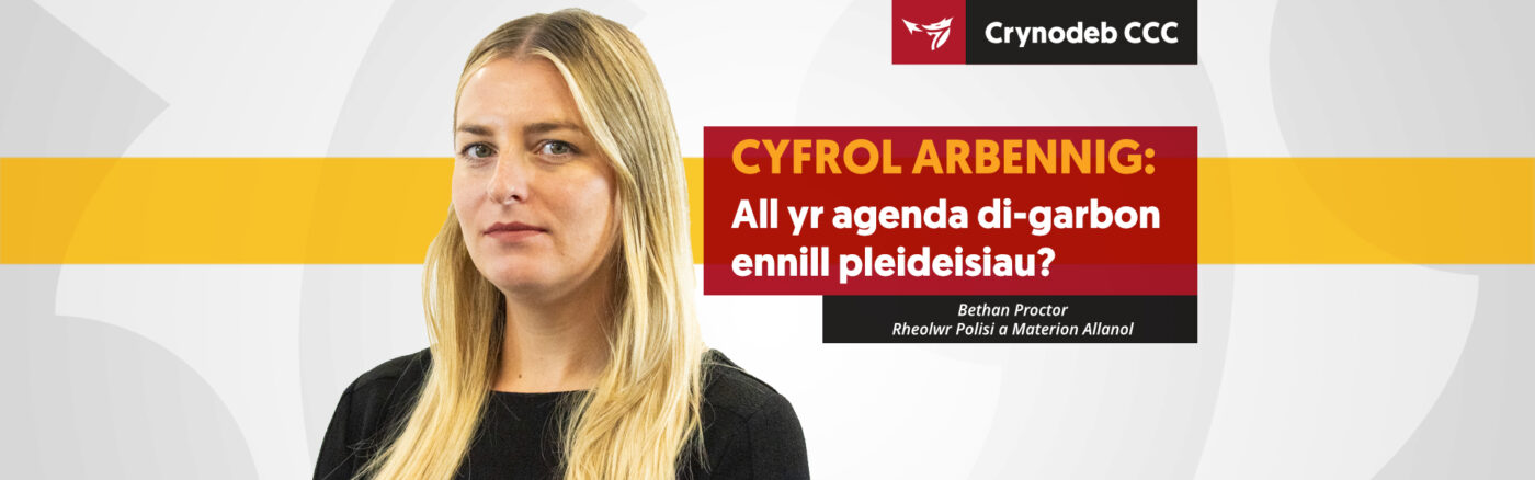 A all yr agenda di-garbon ennill pleideisiau?