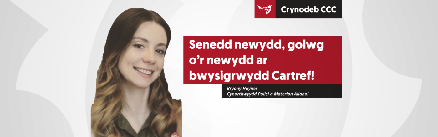 Senedd newydd, golwg o’r newydd ar bwysigrwydd Cartref!