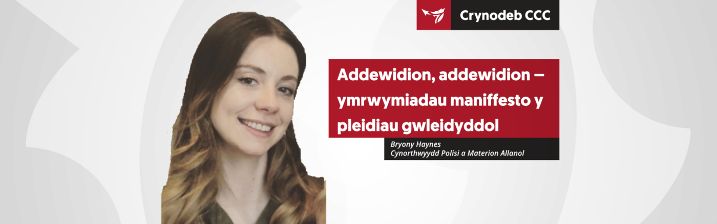 Addewidion, addewidion – ymrwymiadau maniffesto y pleidiau gwleidyddol