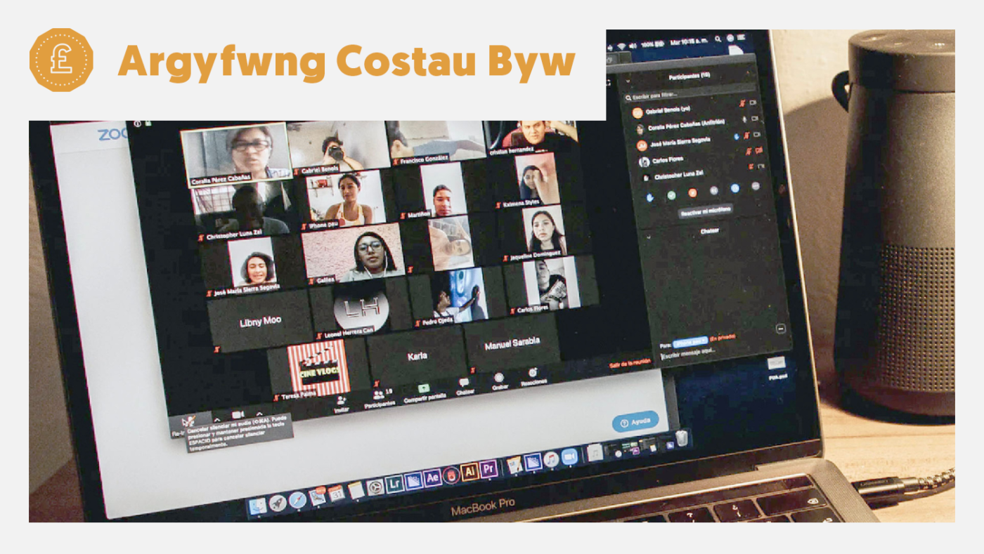 Tai Tarian yn greadigol wrth rannu cyngor arian gyda thenantiaid