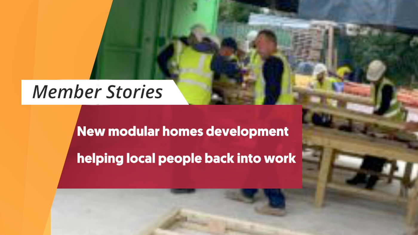 New modular homes development helping local people back into work