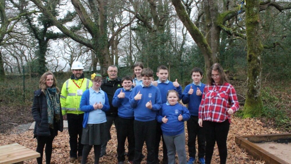 A new play area for Gwynedd school