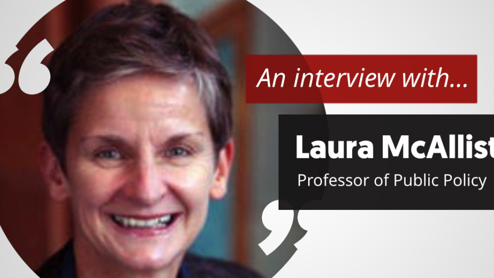 An interview with . . . Laura McAllister