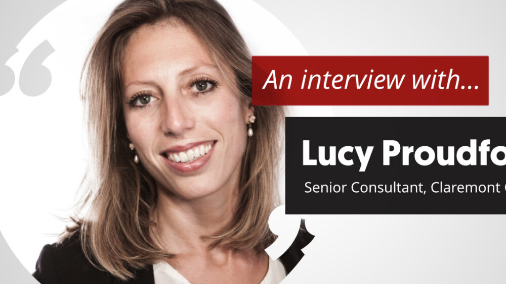 An interview with . . . Lucy Proudfoot